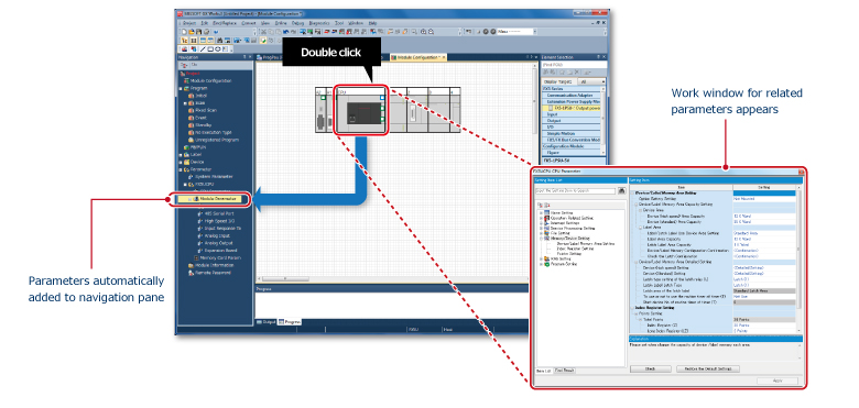 Auto-generation of module parameters