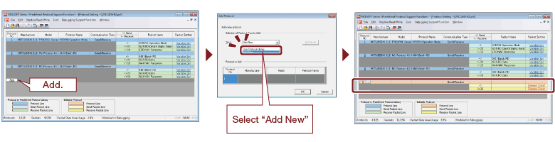 Easy to prepare and edit predefined protocol