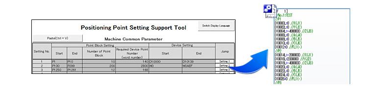 Support tool (positioning point setting)