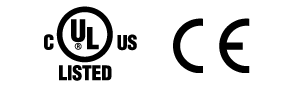 Complies with UL, cUL, EC Directives (CE marking) as a standard model.