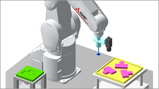 Pick a part using a hand camera