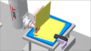 Correct grip errors a side looking fixed camera