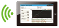 The production status and error handling methods can be displayed on a tablet.
