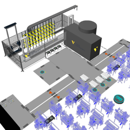 AGV MiR100 Logistics Layout
