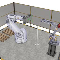 Arc Welding Cell with Robot as Positioner (OLP)