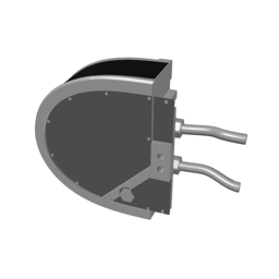 VERTICAL10 180 Deg. Section (500mm)