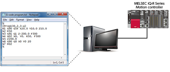 สร้างโปรแกรม G-code ด้วย editor ทั่วไป