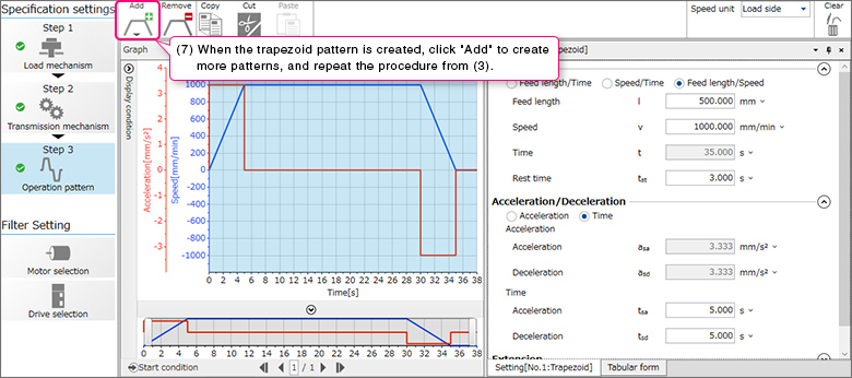 Setting Operation Patterns Setting Operation Patterns7