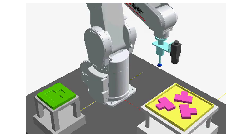 2.หยิบชิ้นส่วนโดยใช้กล้องติดมือจับ