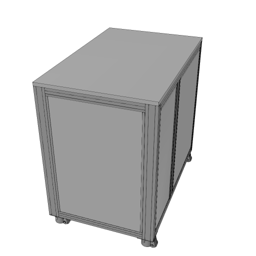 Double drawer unit