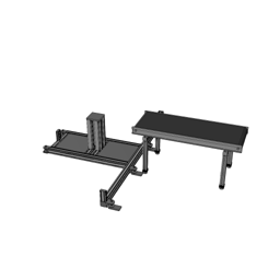 Palletizing station with cobot and conveyor belt