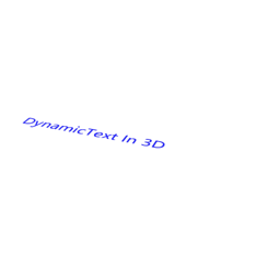 Dynamic Text In 3D