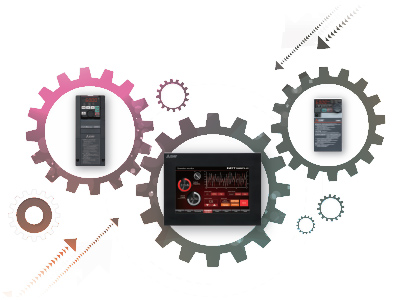 โซลูชันเชิงโต้ตอบ GOT Drive Control (Inverter)