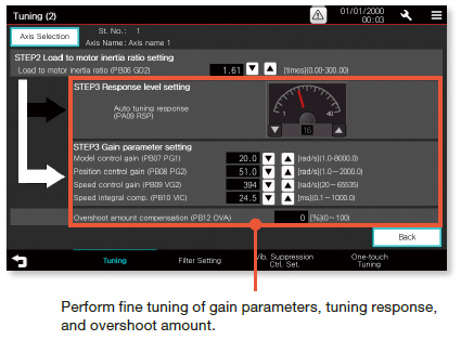 หน้าจอ Tuning