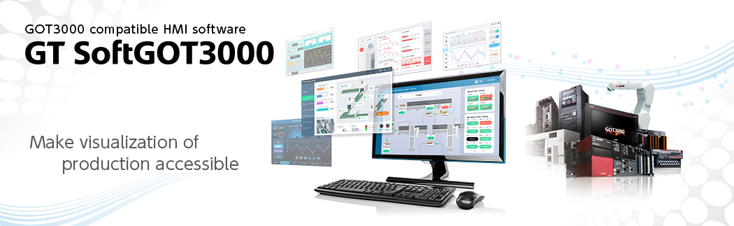 ซอฟต์แวร์ HMI ที่รองรับ GOT3000 — GT SoftGOT3000