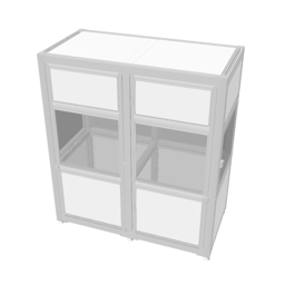 Machine cabin for linear applications