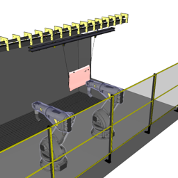 Conveyor Painting with Two Robots (OLP)
